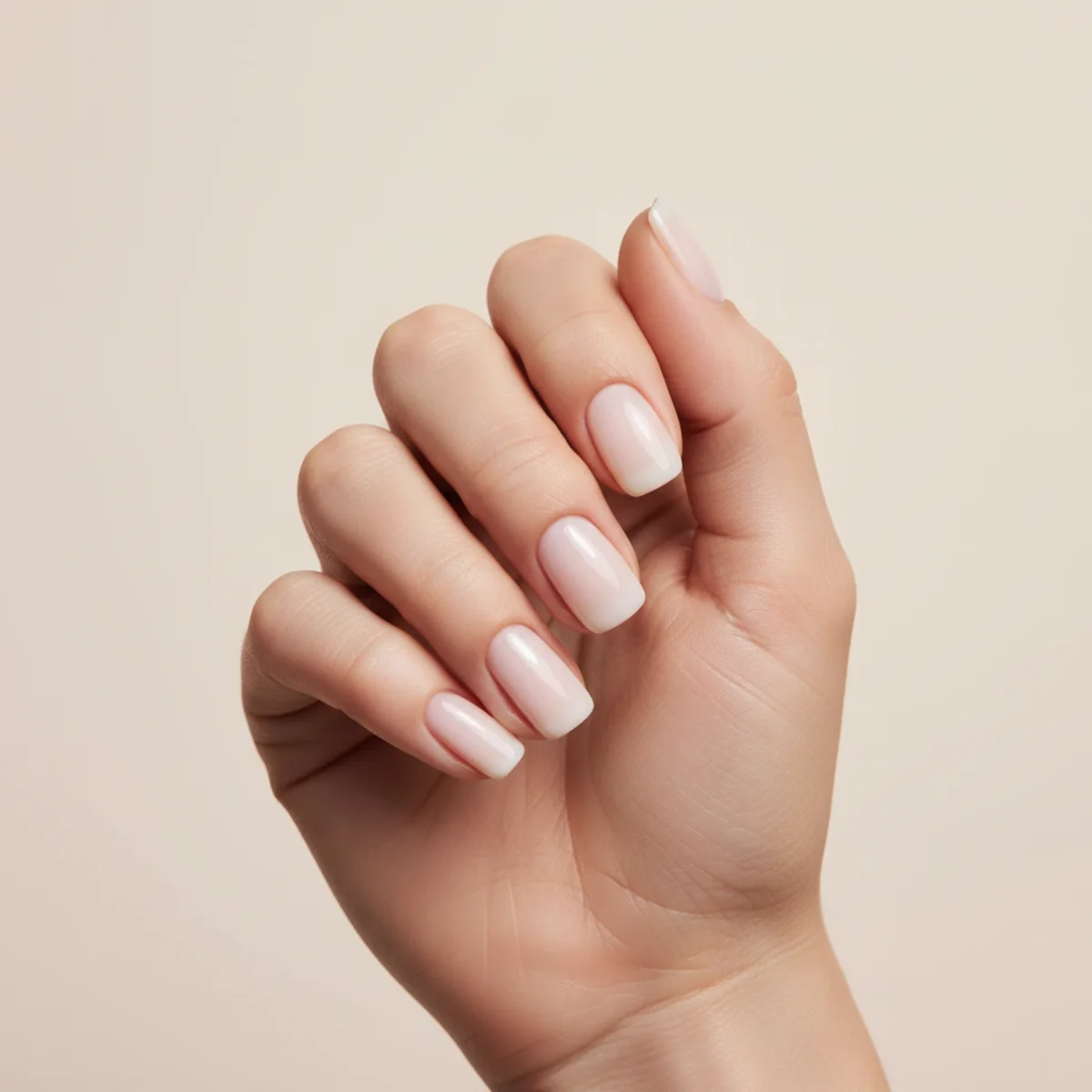 Reverse French Mauve — minimalist nail design ideas