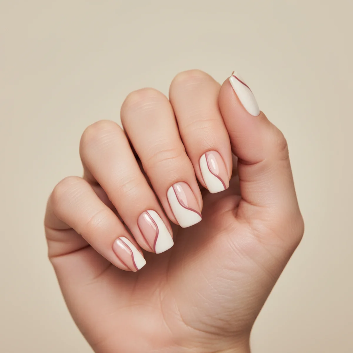 Half-Moon Sheer — minimalist nail design ideas