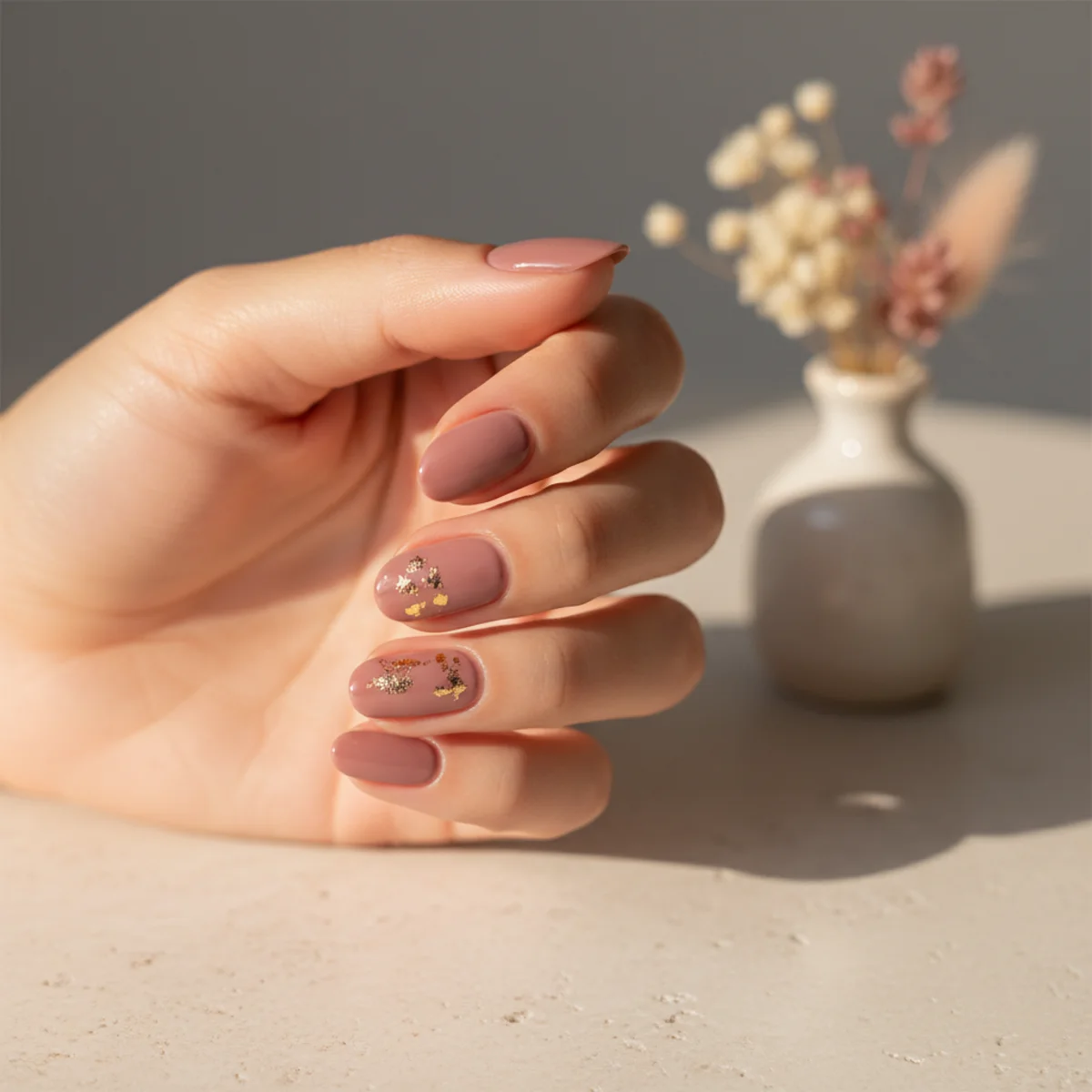 Sheer Pink Glaze — minimalist nail design ideas