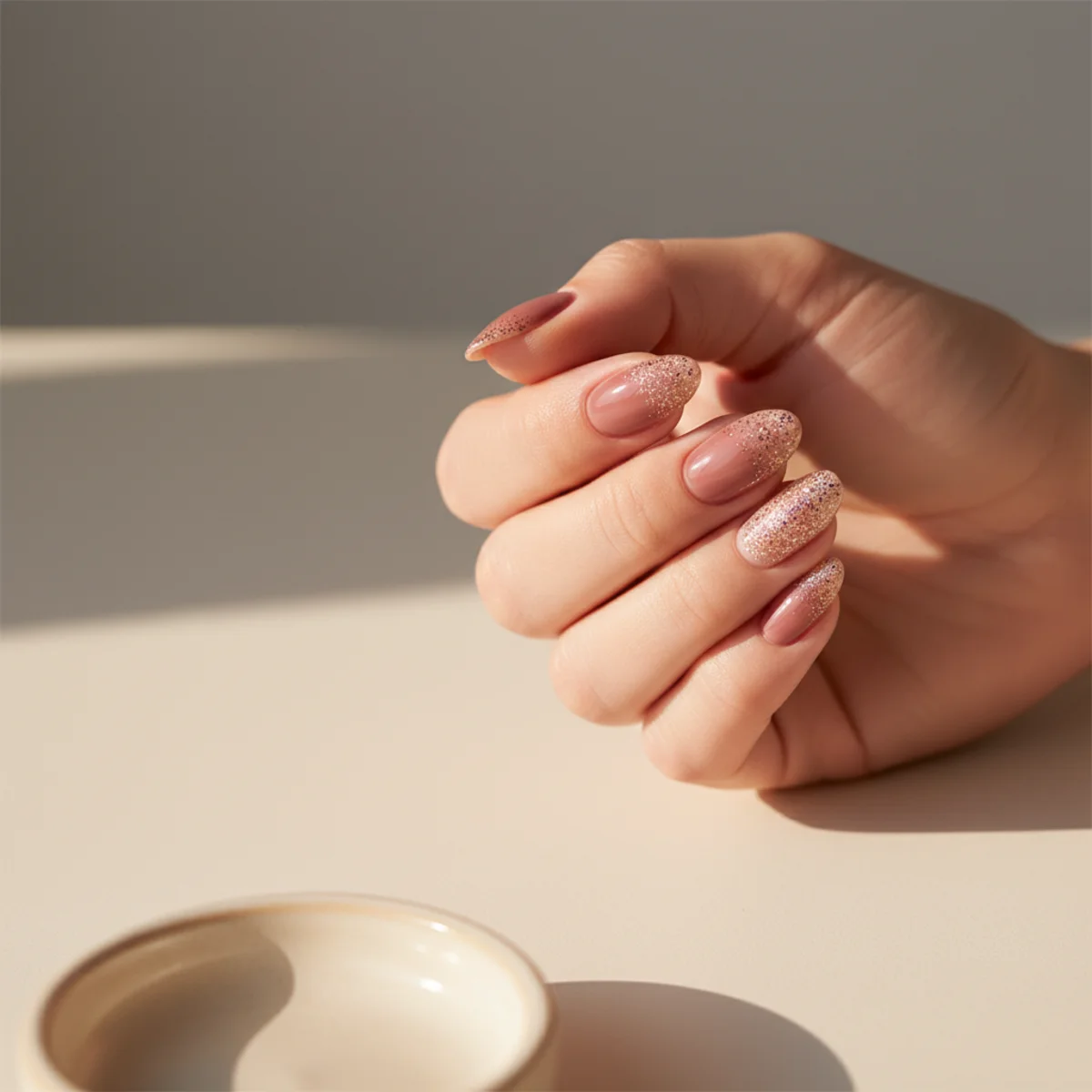 Sheer Plum Minimalist — minimalist nail design ideas