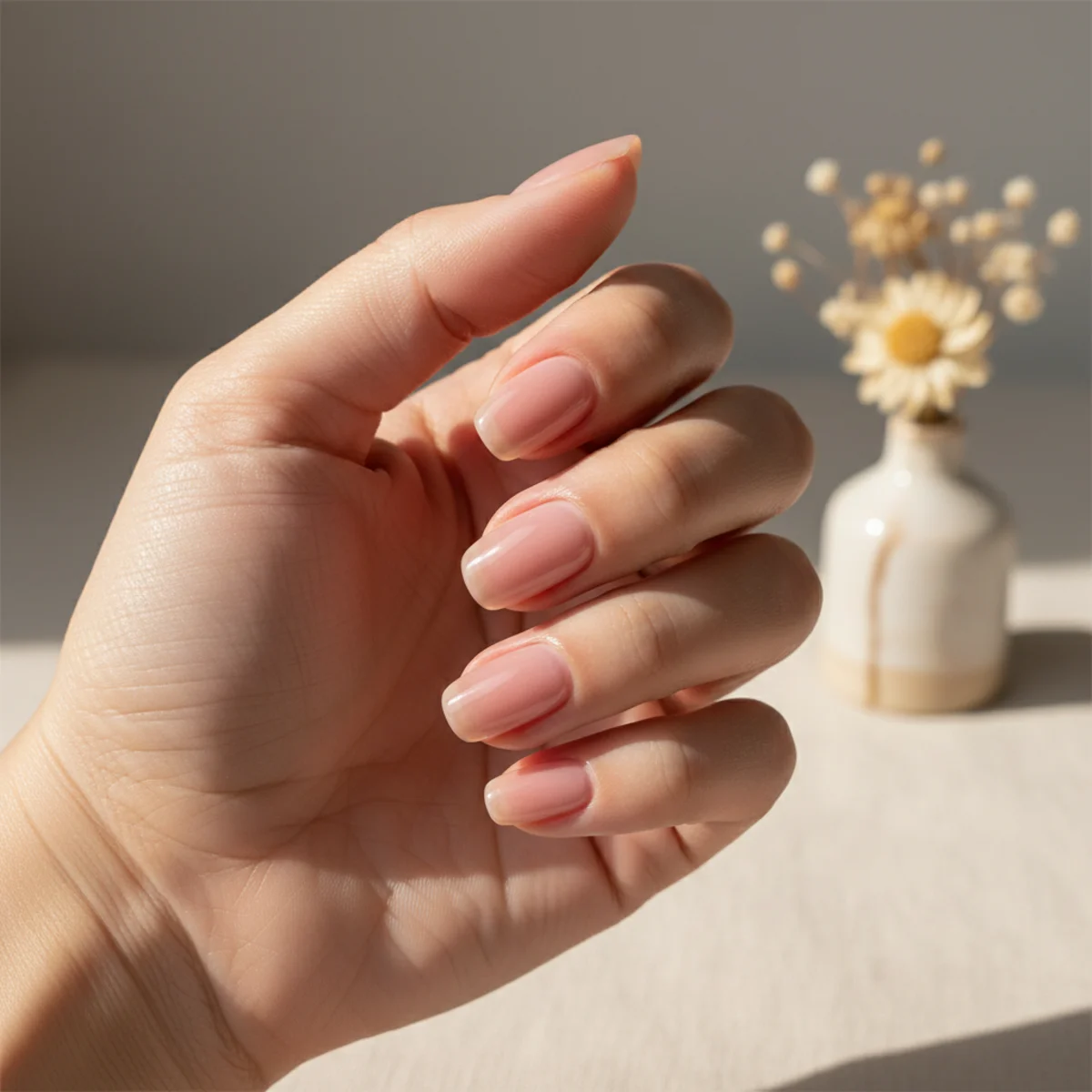 Pearl Outline Minimalist — minimalist nail design ideas