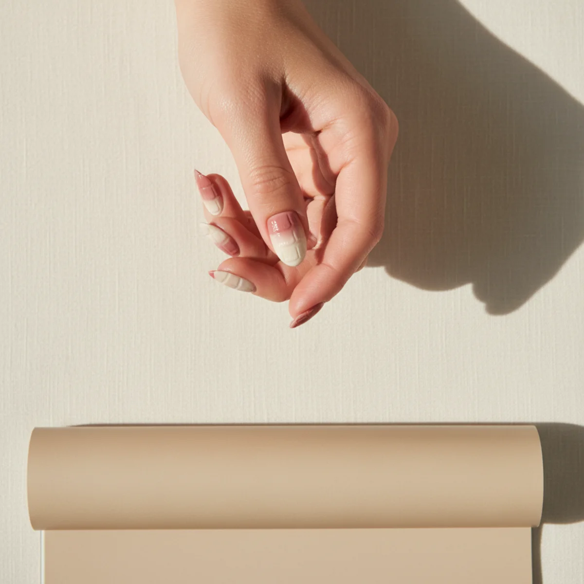 Sheer Nude With Crystal Minimalist — minimalist nail design ideas