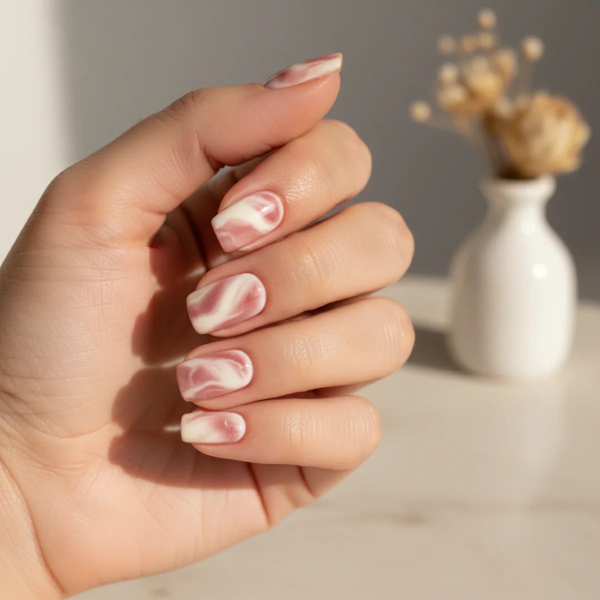 Tonal Nude Minimalist — minimalist nail design ideas