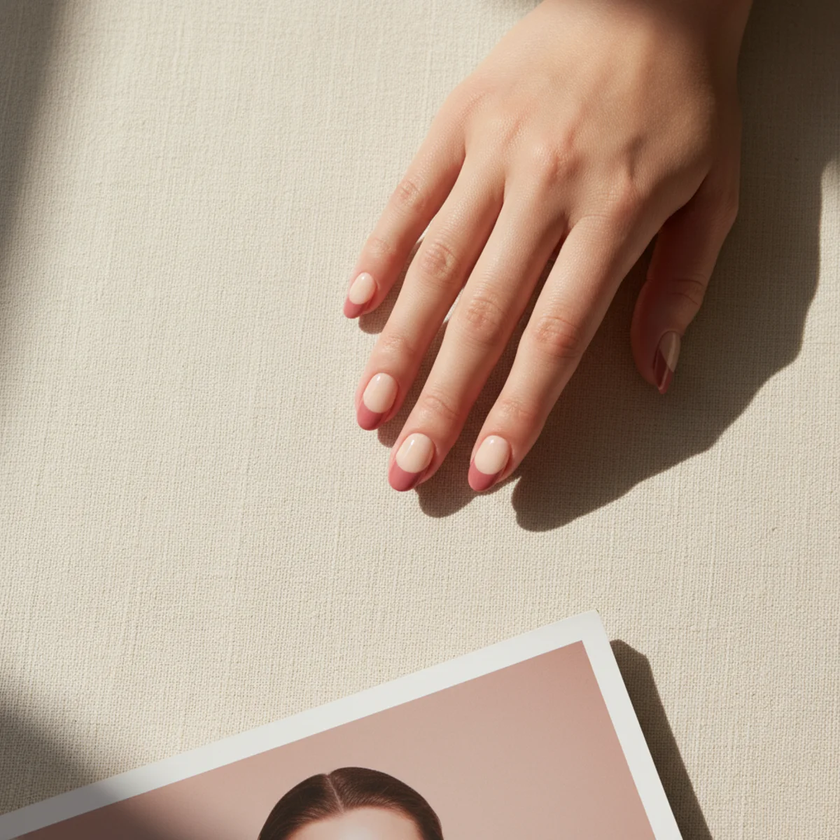 Sheer Coral With Pearl Minimalist — minimalist nail design ideas
