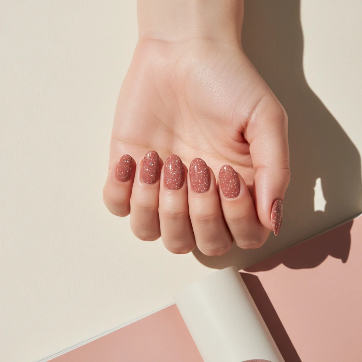 Half-French Pink Minimalist — minimalist nail design ideas