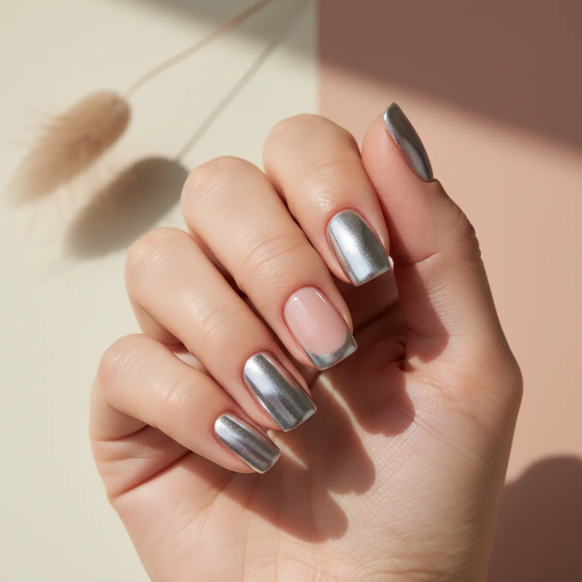 Sheer White With Star Minimalist — minimalist nail design ideas