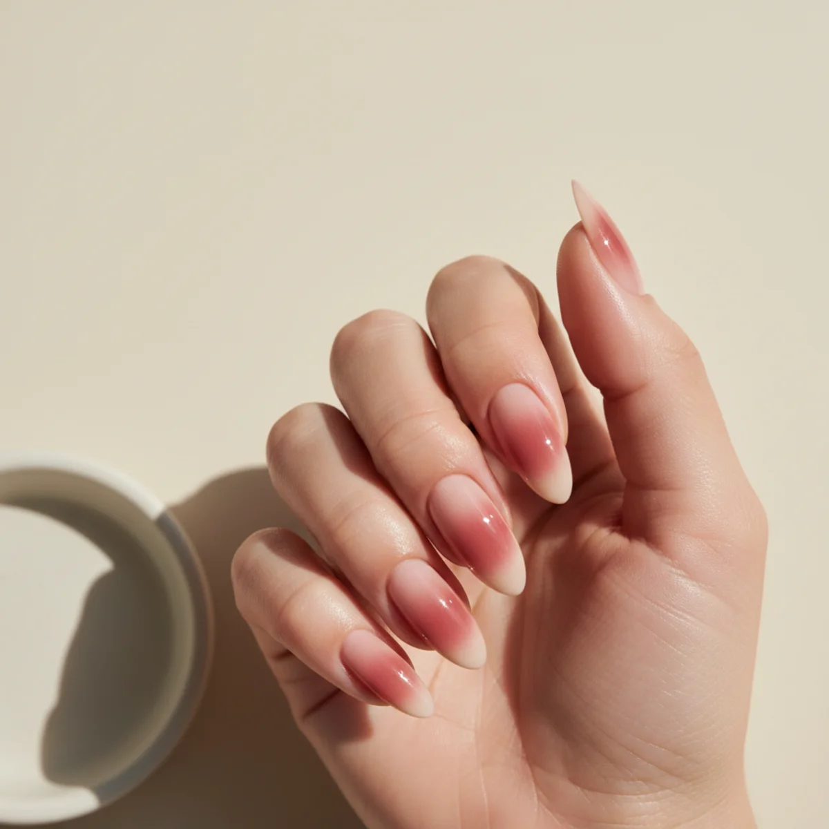 Lavender Sheer With Pearl — nail art design ideas for short nails