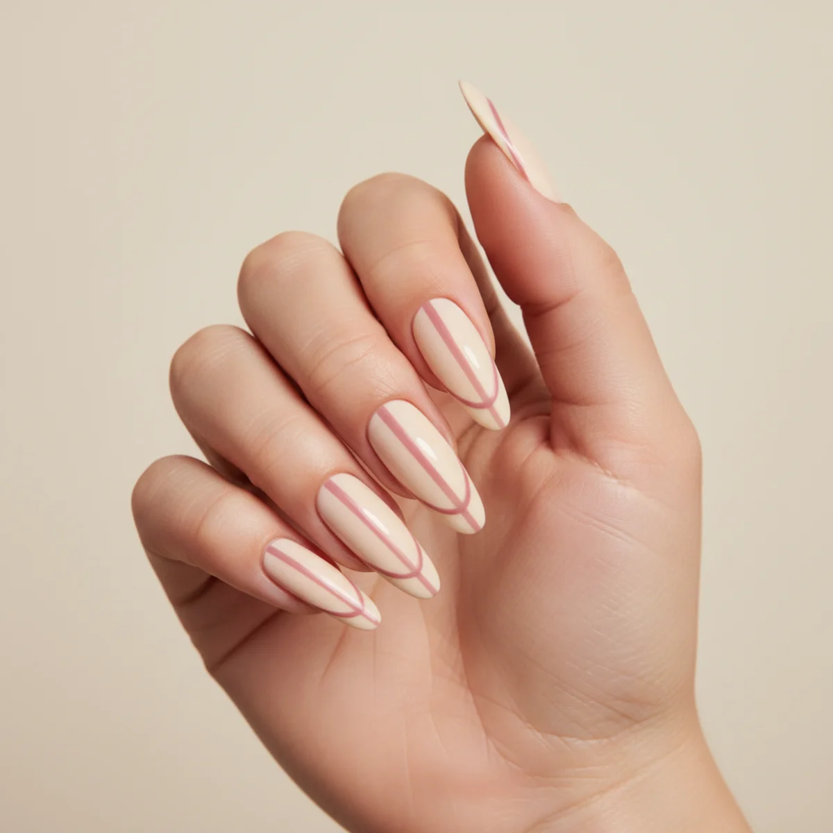 Pink Latte Glaze — nail art design ideas for short nails