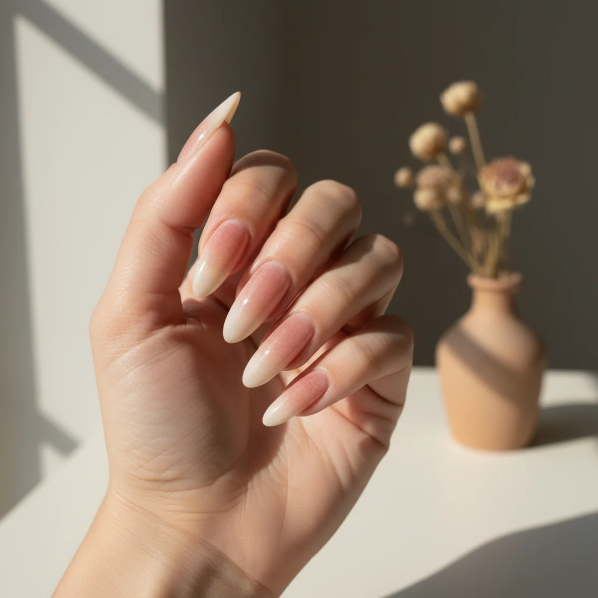 Black And Cream Color Block — nail art design ideas for short nails