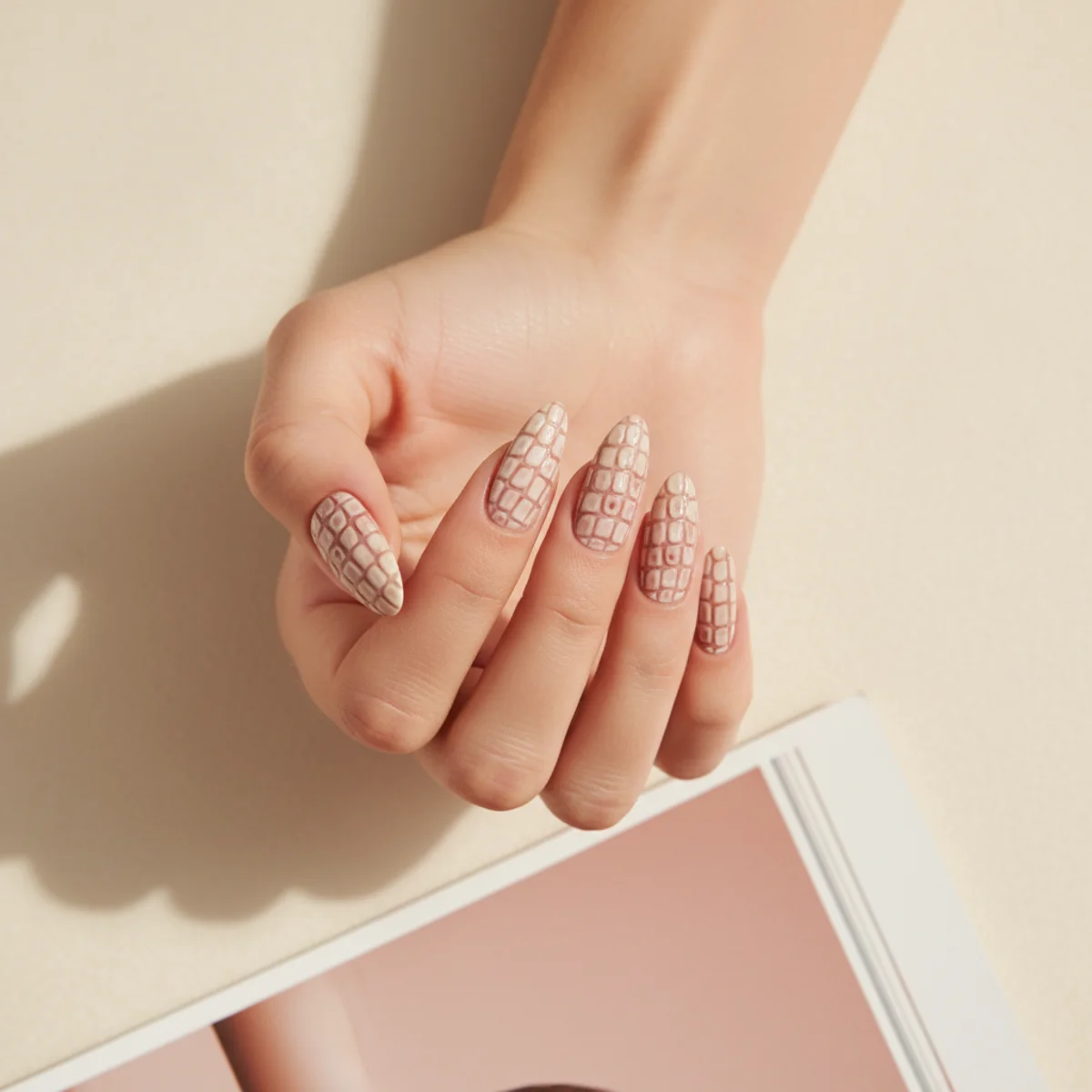Bow Charm On Ring Finger — nail art design ideas for short nails
