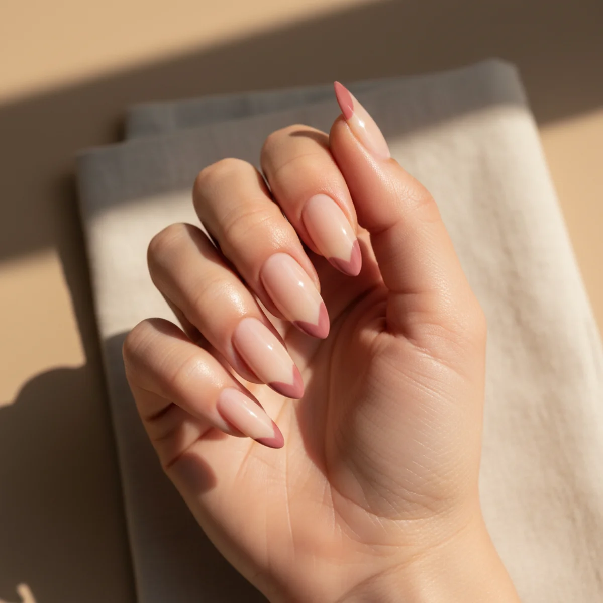 Single Painted Cherry — nail art design ideas for short nails
