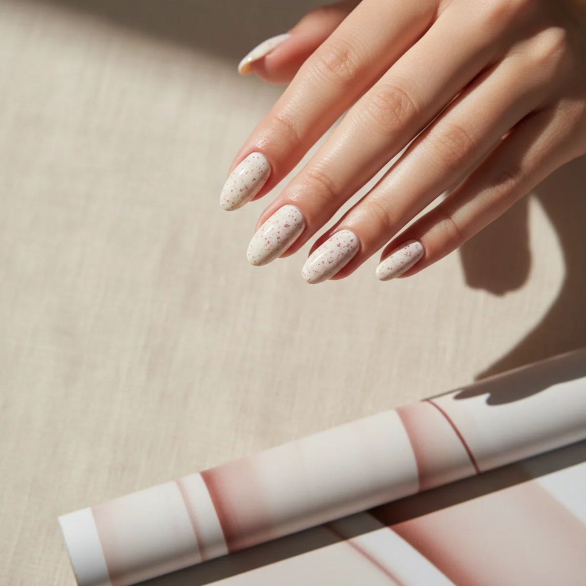 Watermelon Tip — nail art design ideas for short nails