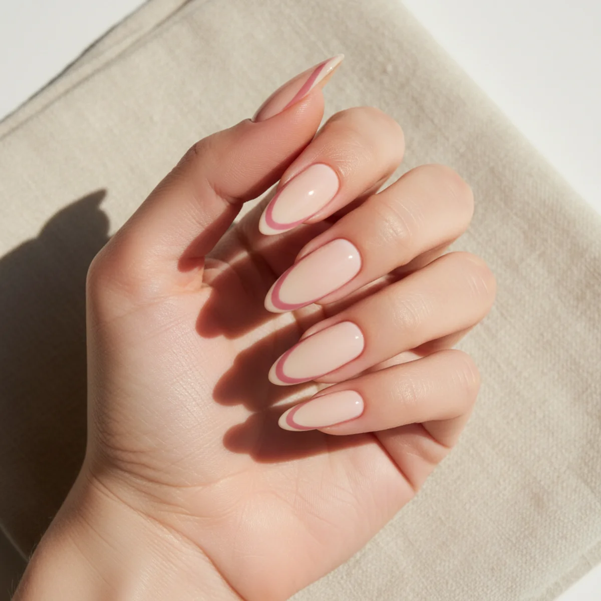 Gold Half-Moon — nail art design ideas for short nails
