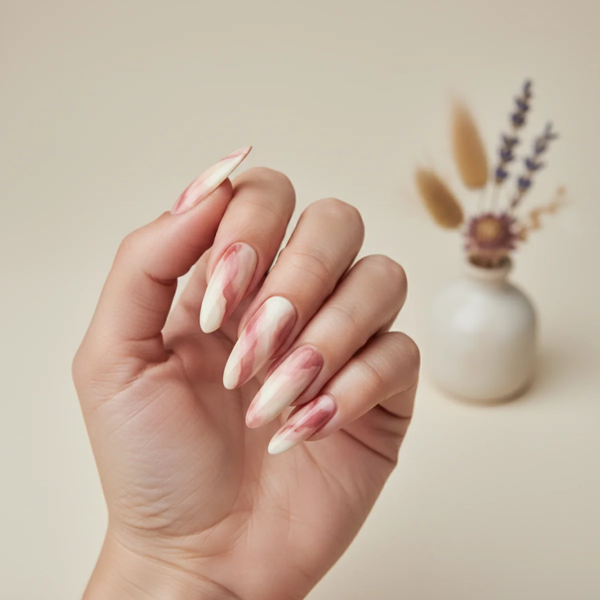 Strawberry Milk Short — nail art design ideas for short nails