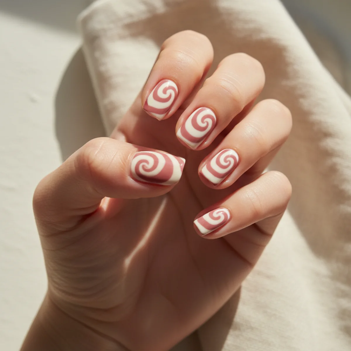 Floating Flake Encasement — nail art design ideas