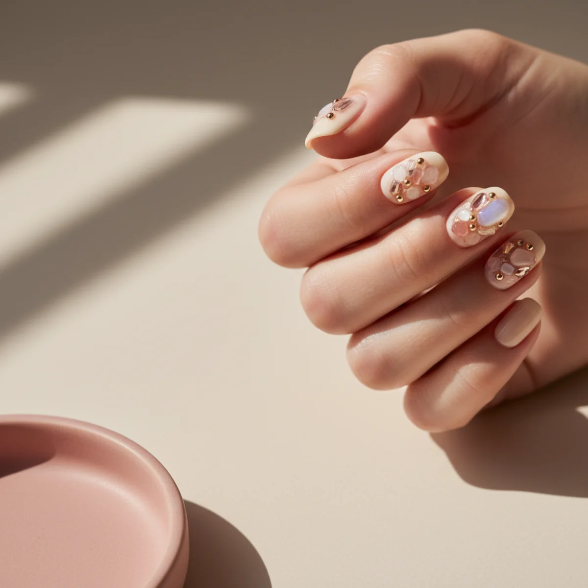 Strawberry Milk Sheer Wash — nail art design ideas