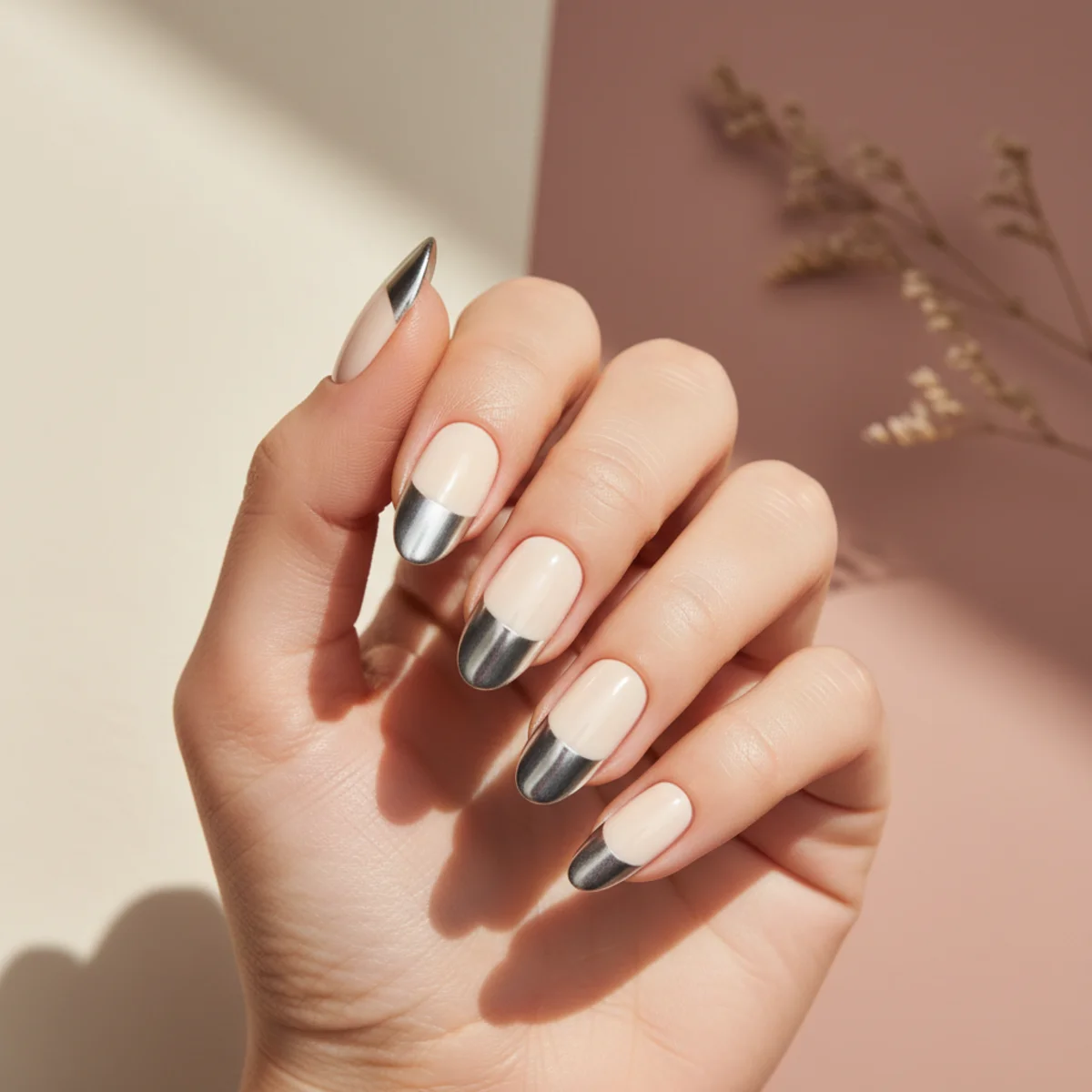 Foil Marble Drag — nail art design ideas