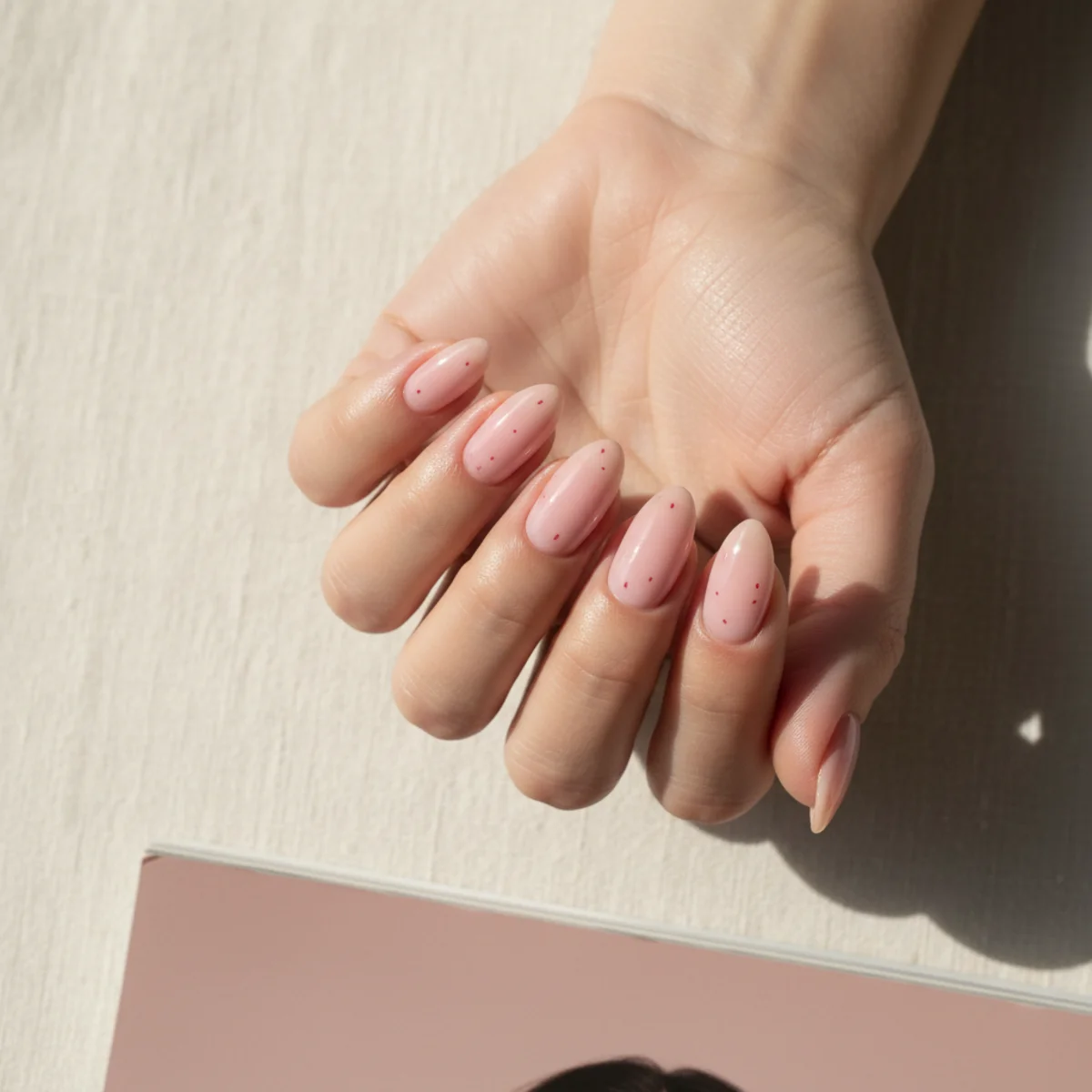 Glazed Cherry With Stem Detail — nail art design ideas