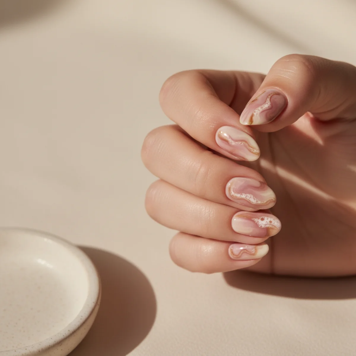 Half-Moon Negative Space — nail art design ideas