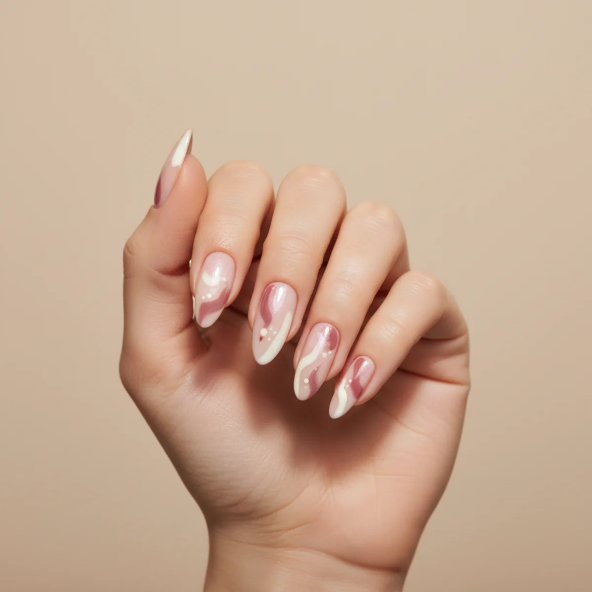 White Chrome Mirror — nail color design ideas