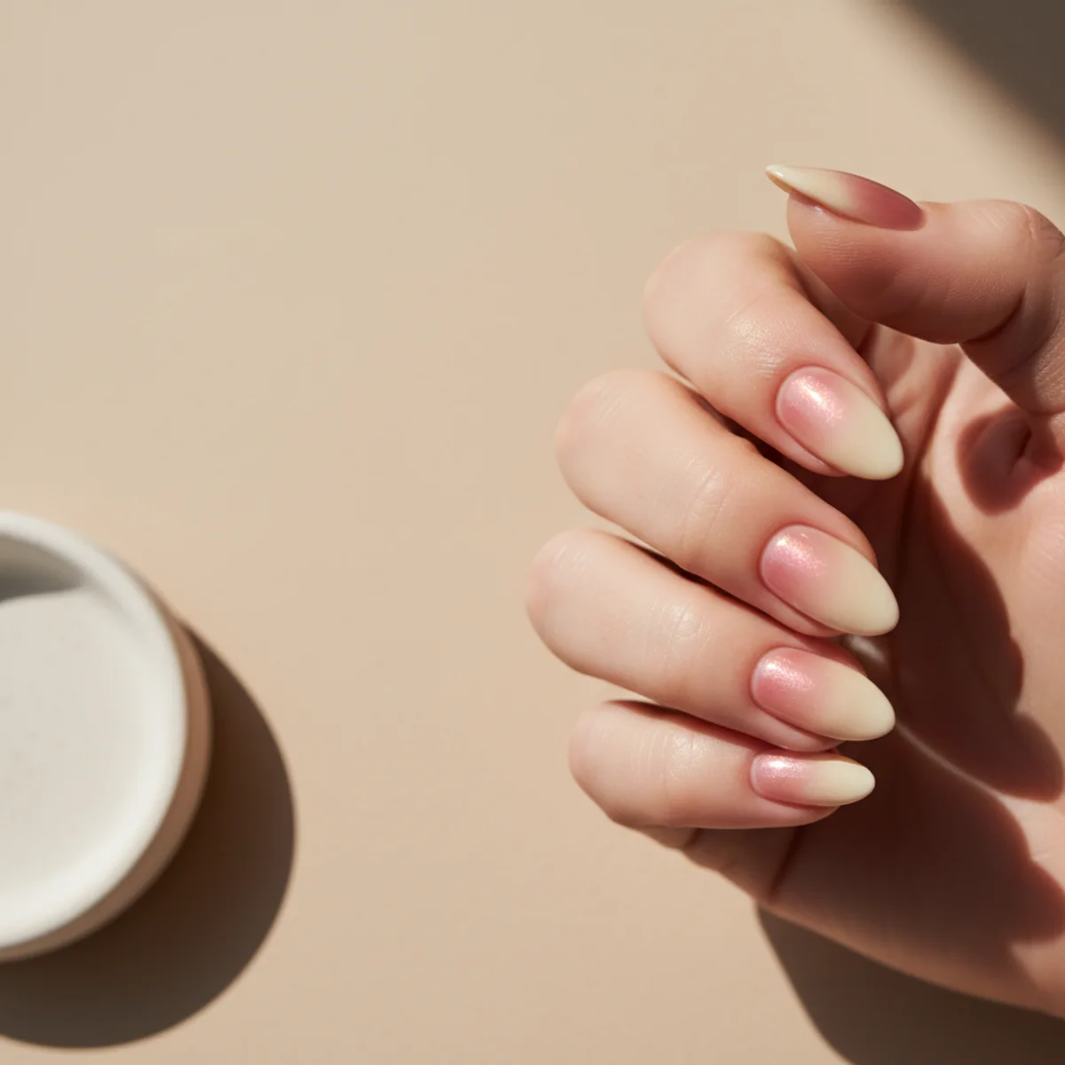 Green Micro French — nail color design ideas