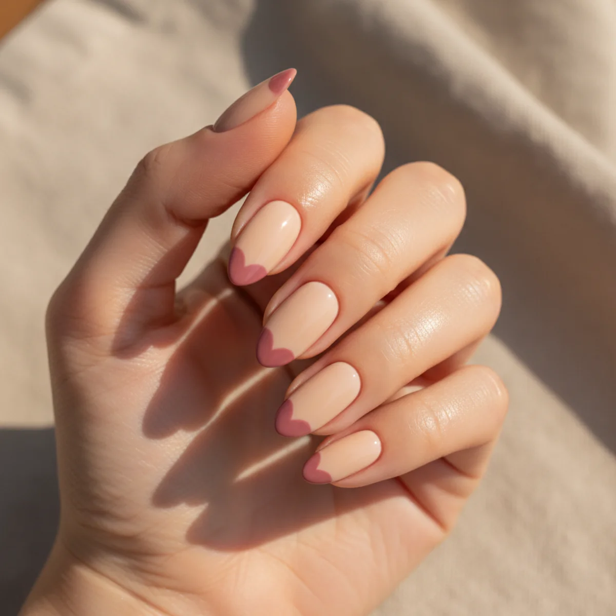 Red Micro French — nail color design ideas