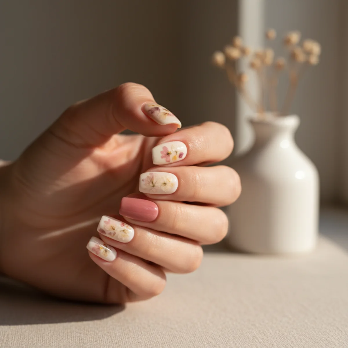 White Ombre Fade — nail color design ideas