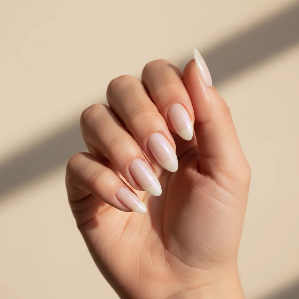 Coral Chrome On Almond — nail design ideas almond shape