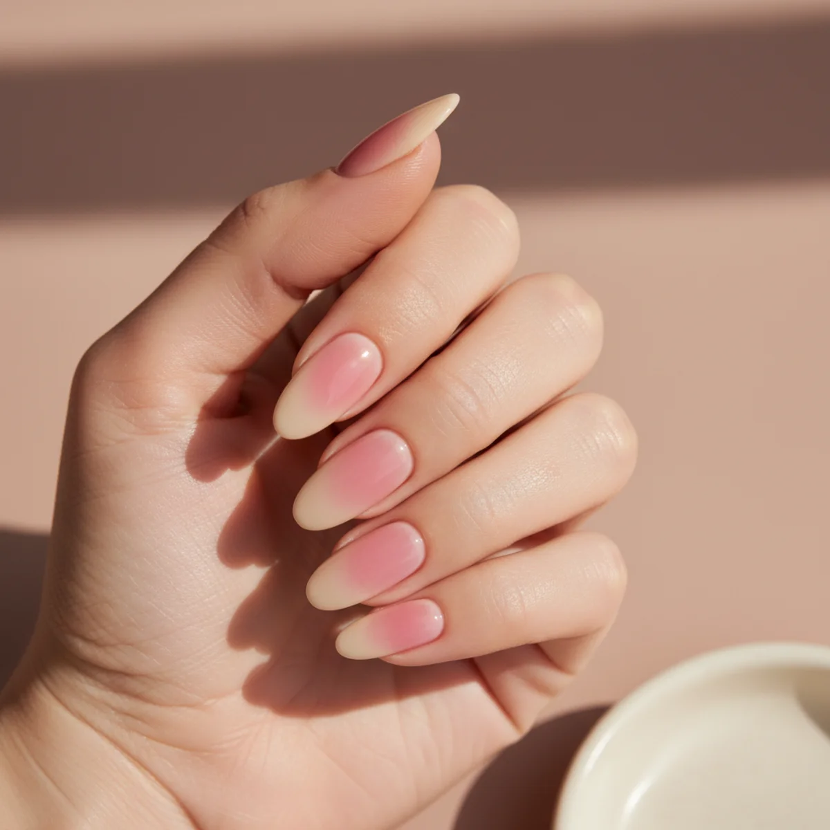 Foil Marble On Almond — nail design ideas almond shape