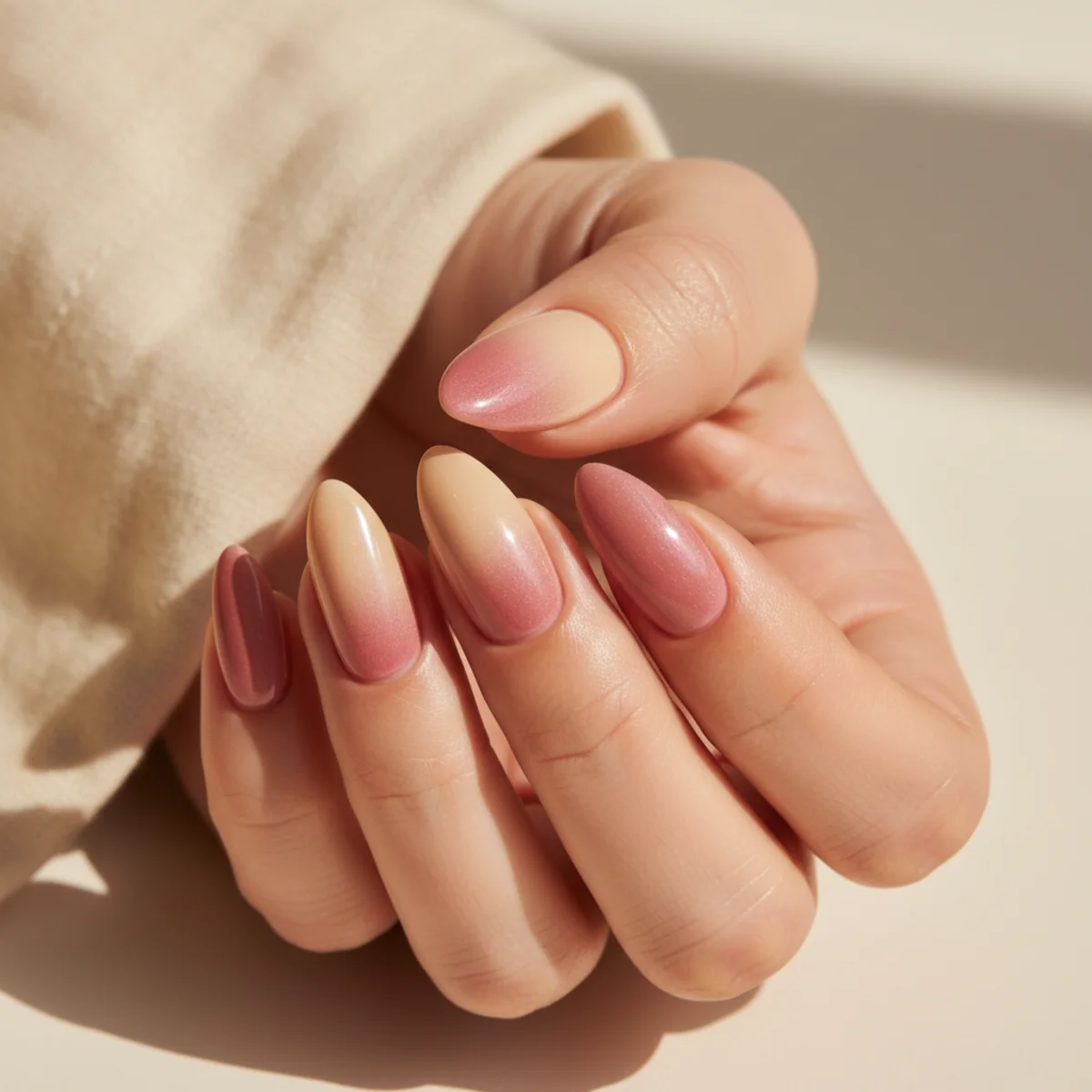 Floral Decal Accent On Almond — nail design ideas almond shape