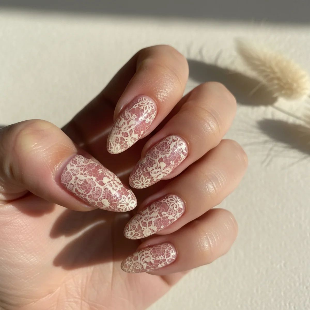 Tonal Mauve Ombre On Almond — nail design ideas almond shape