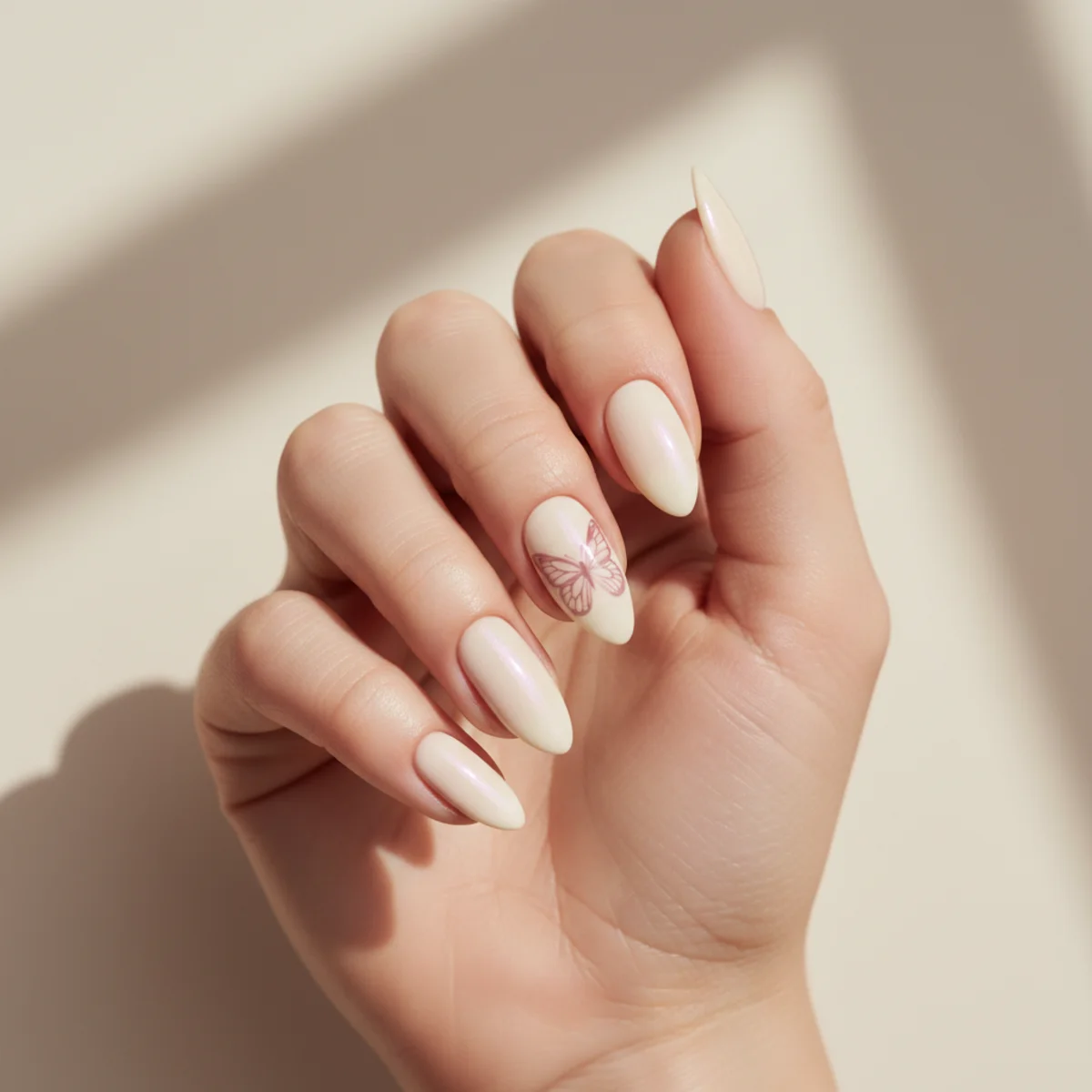 Watercolor Floral On Almond — nail design ideas almond shape