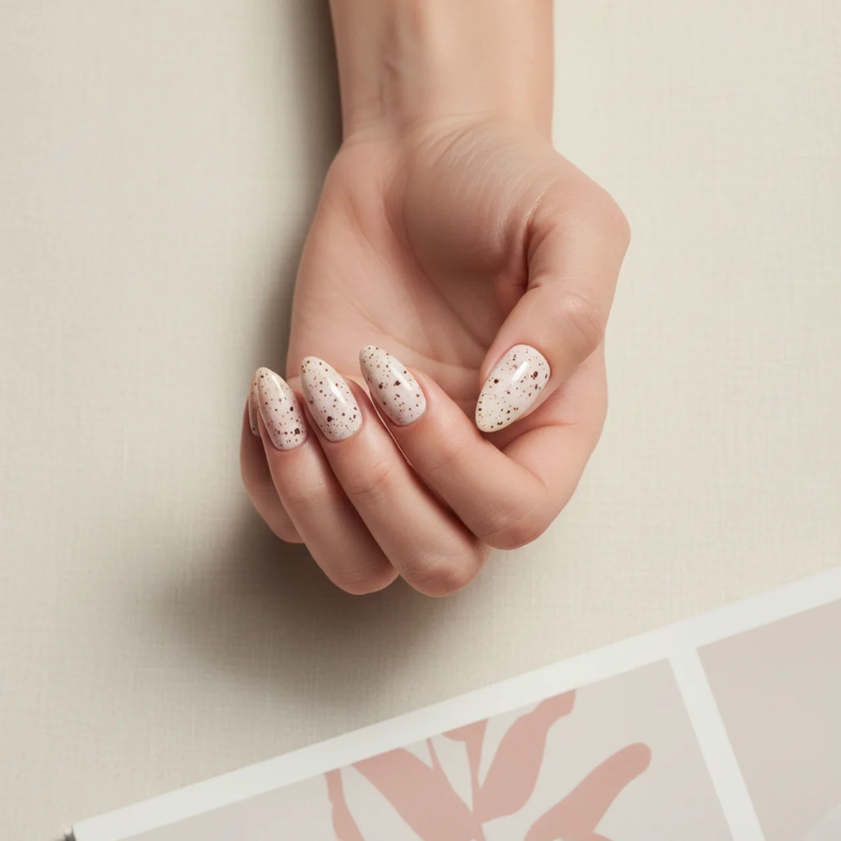 Encapsulated Floral On Almond — nail design ideas almond shape