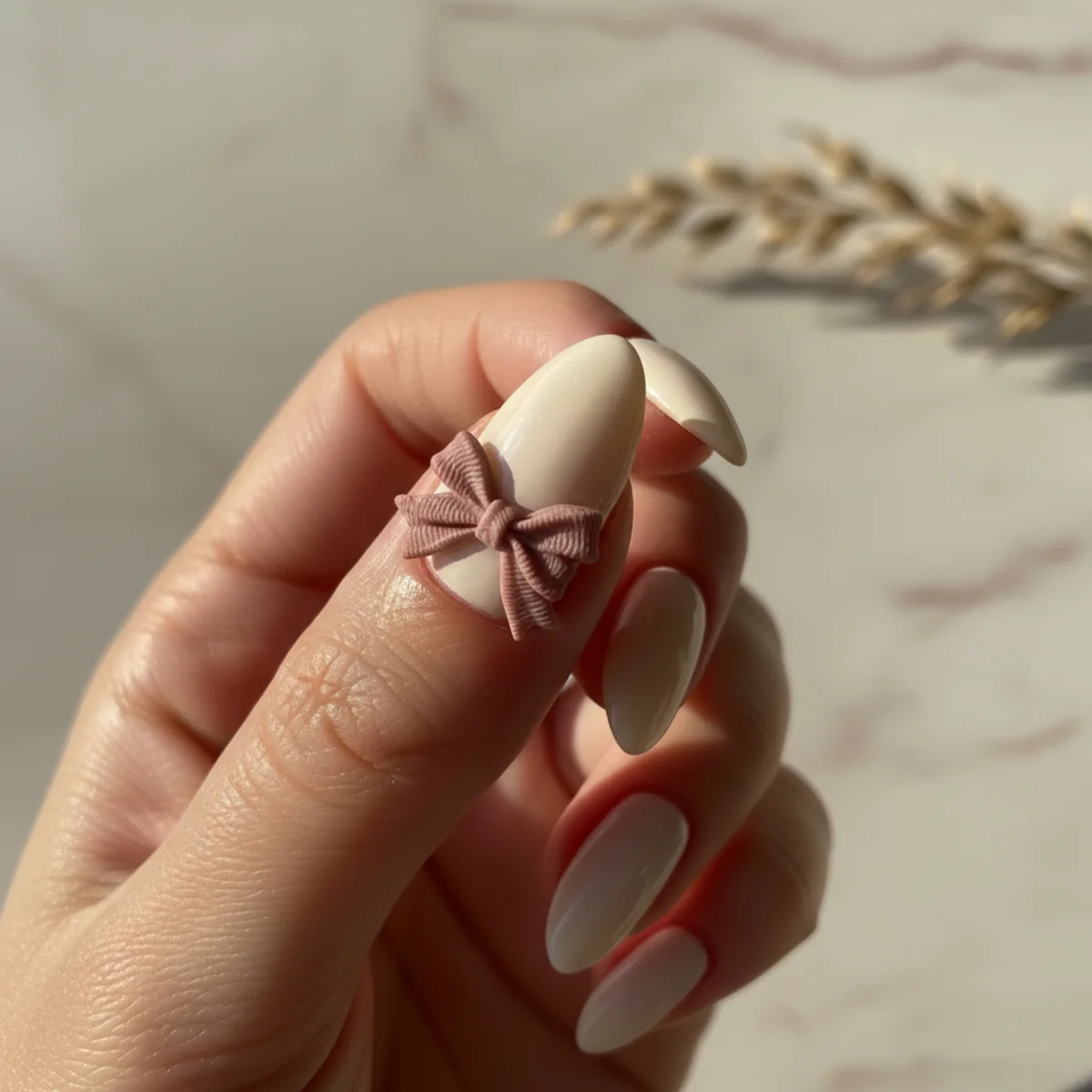 Burgundy Velvet On Almond — nail design ideas almond shape