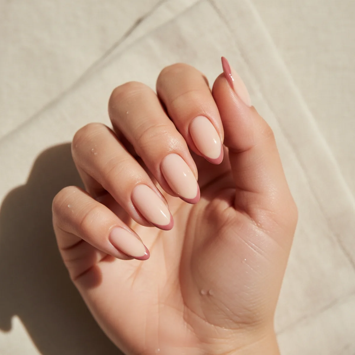 Aurora Encasement On Almond — nail design ideas almond shape