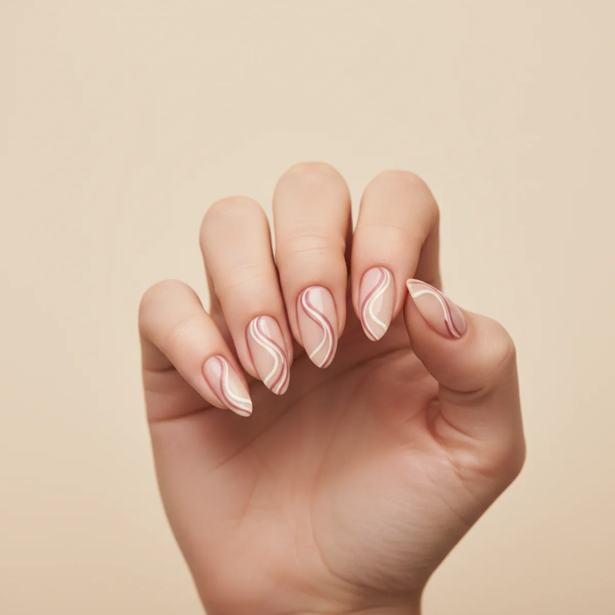 Sculpted Pearl Drop On Almond — nail design ideas almond shape