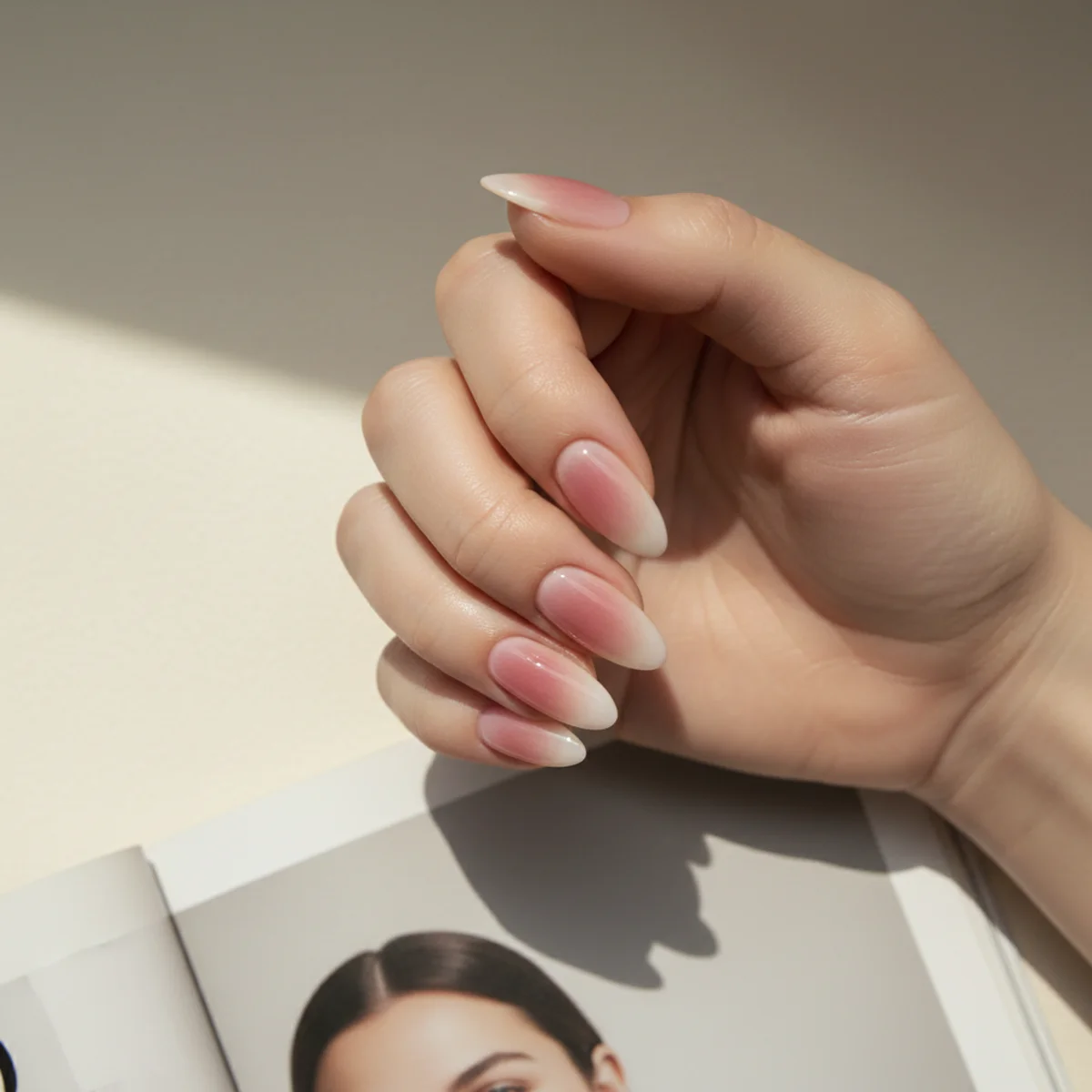 Pearl Cuff On Almond — nail design ideas almond shape