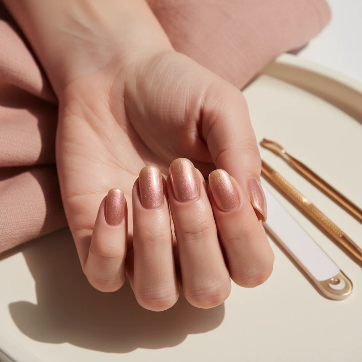 Floating Flake Encasement — nail design ideas at home