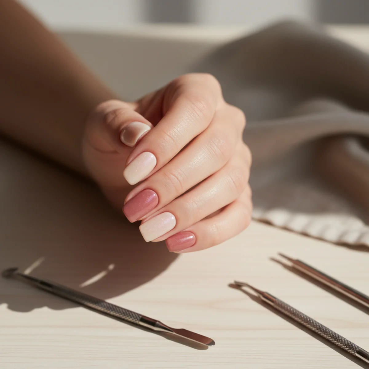 Diamond Choker Mid-Nail — nail design ideas at home