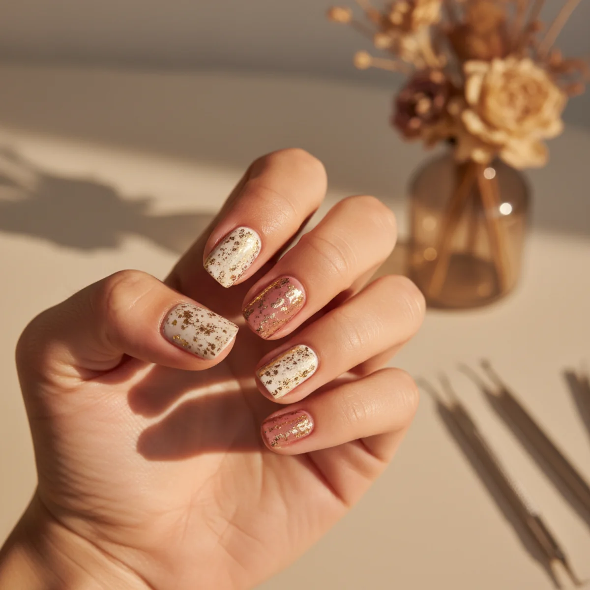 Pearl Outline Frame — nail design ideas at home