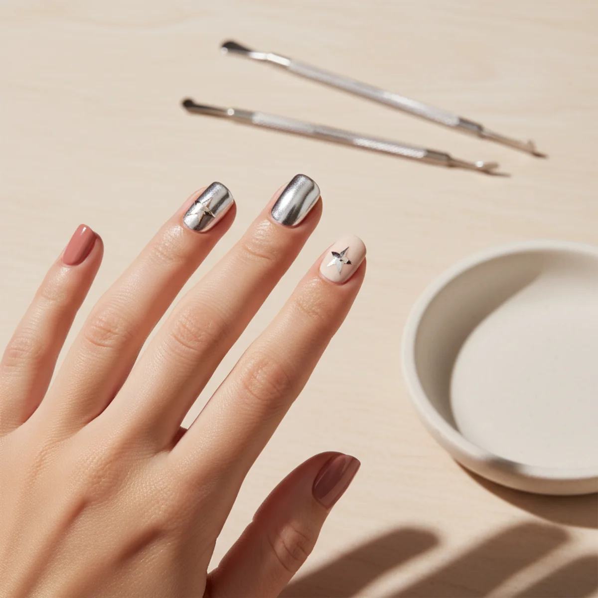 Strawberry Milk Sheer Wash — nail design ideas at home