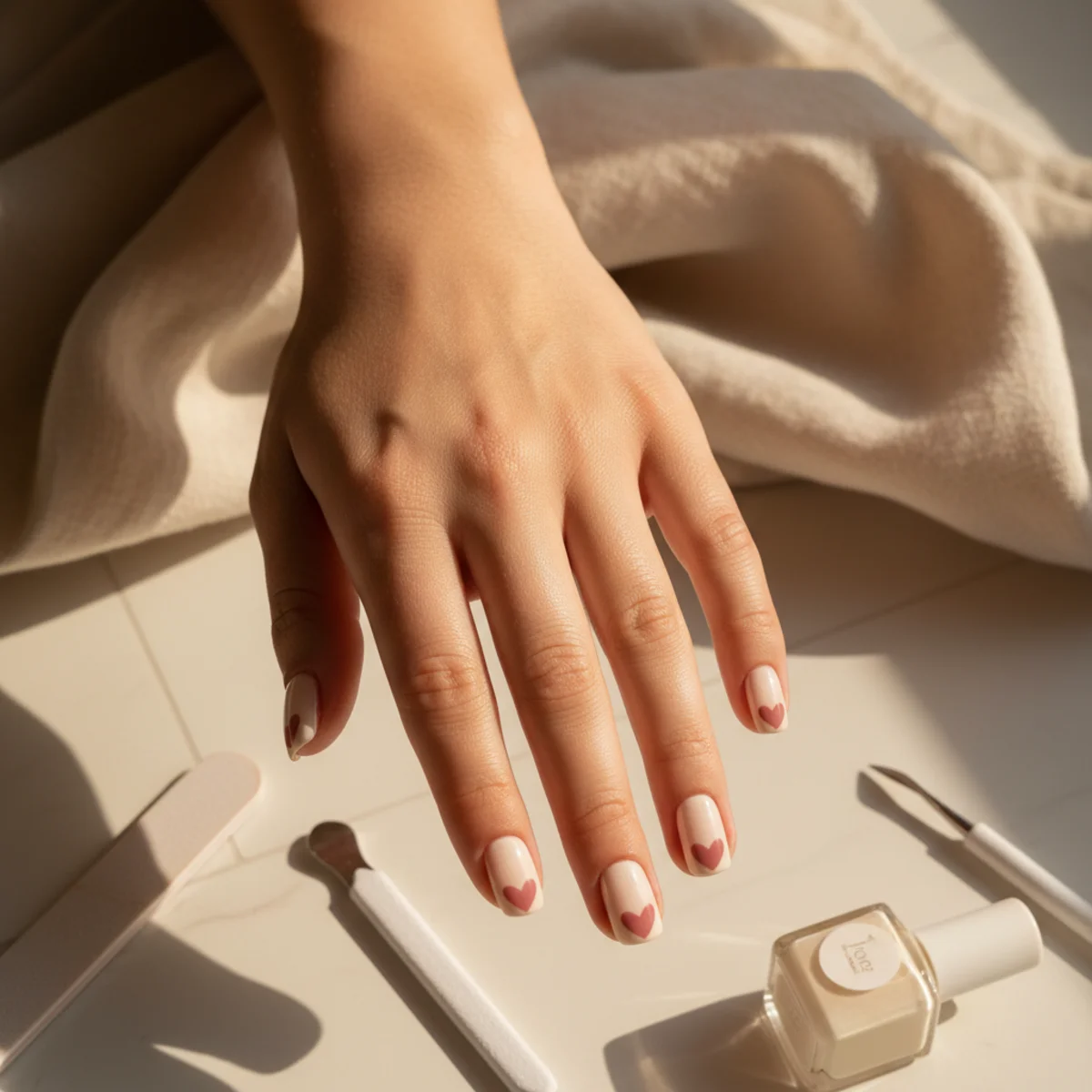 Glazed Donut With Pink Undertone — nail design ideas at home