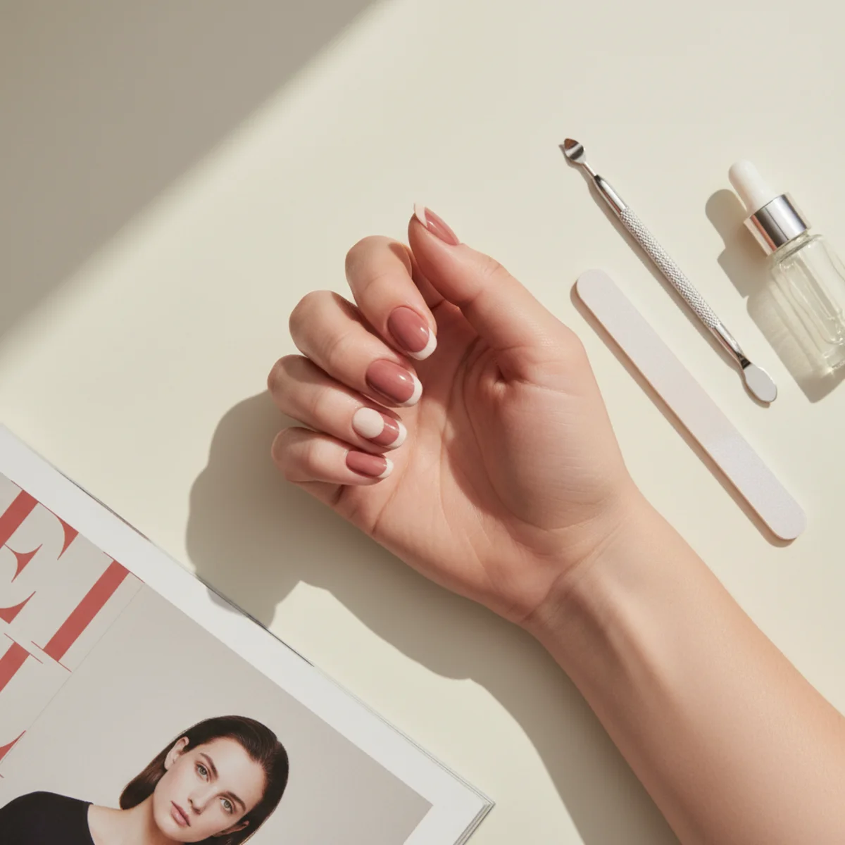 Encapsulated Floral Press — nail design ideas at home