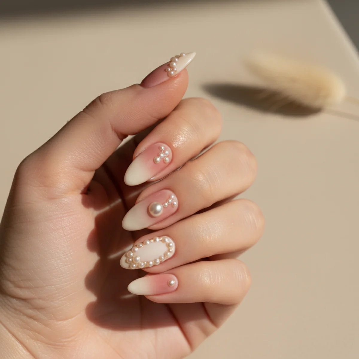 Smoke Ribbon Across Two Fingers — nail design ideas