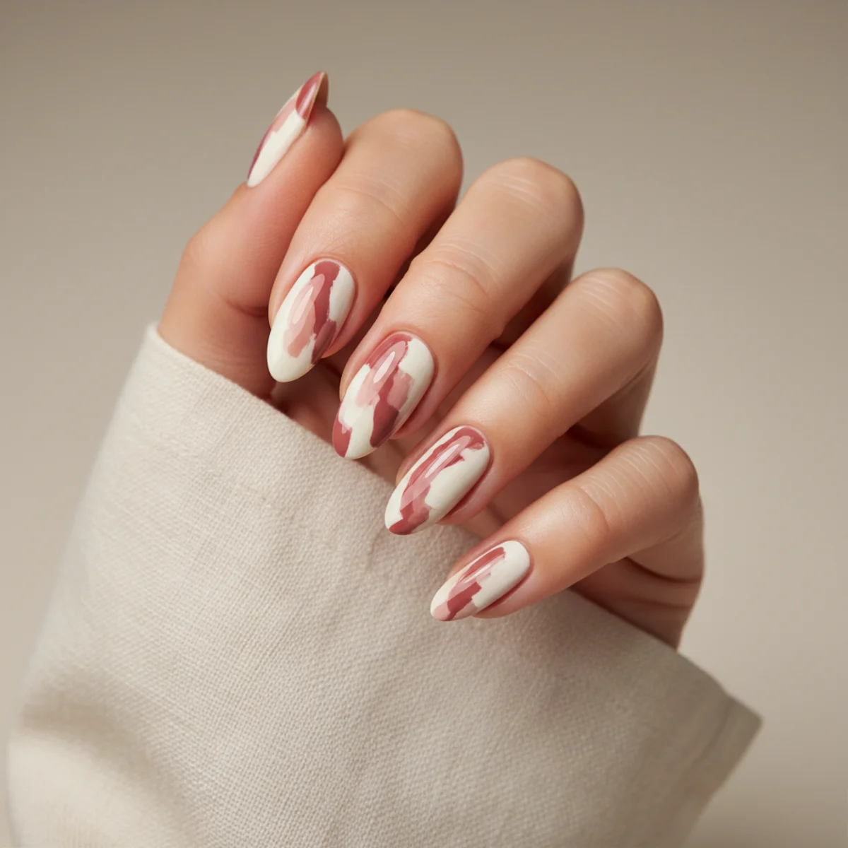 Floating Flake Encasement — nail design ideas