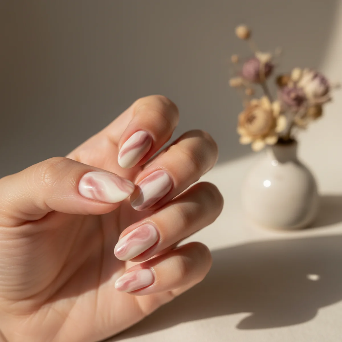 Sheer Tortoise Shell — nail design ideas