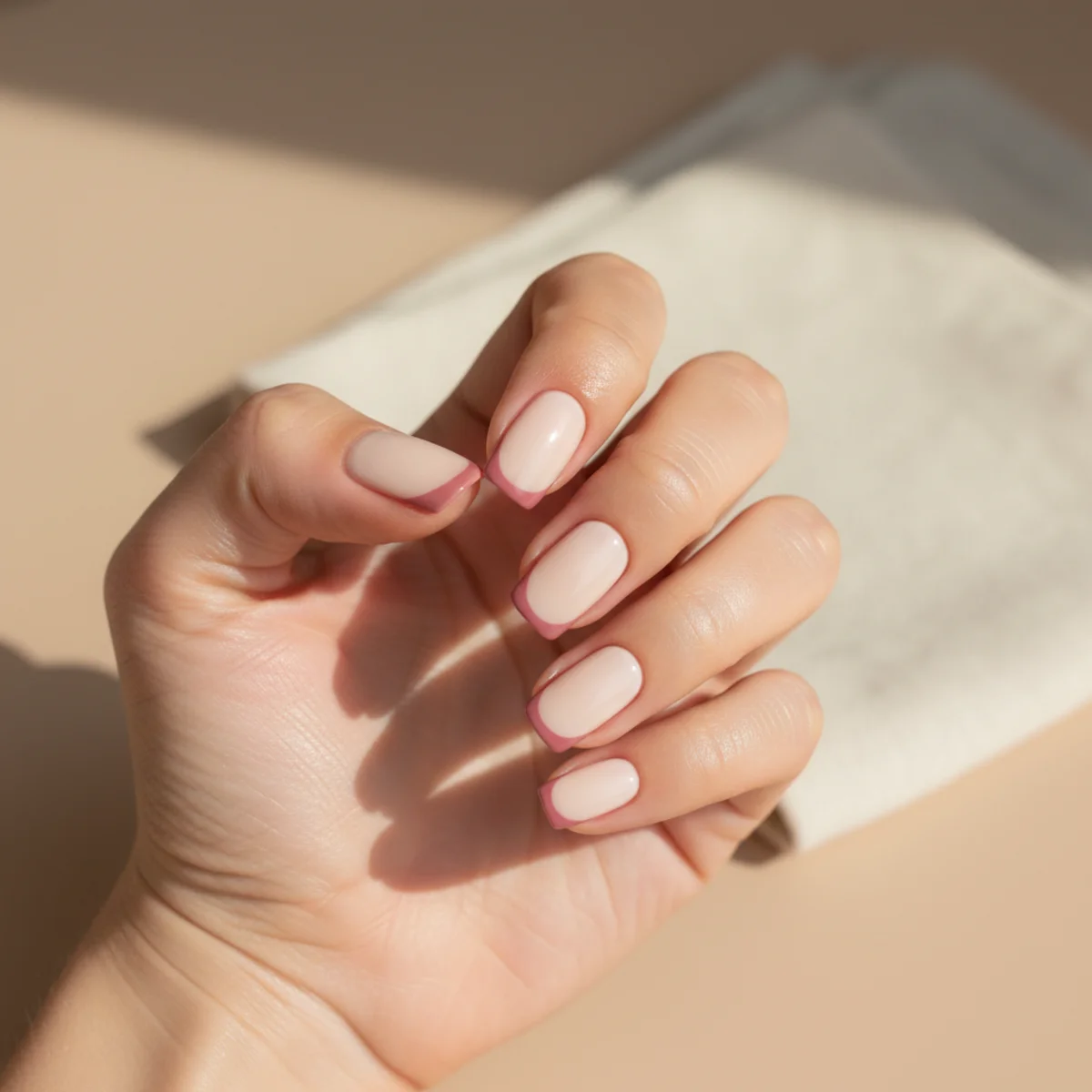 Aurora Pearl Coffin — nail design ideas