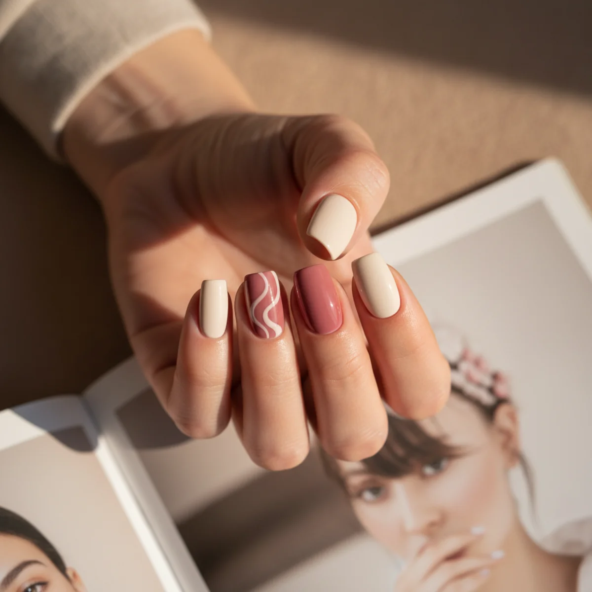 Strawberry Milk Sheer Wash — nail design ideas