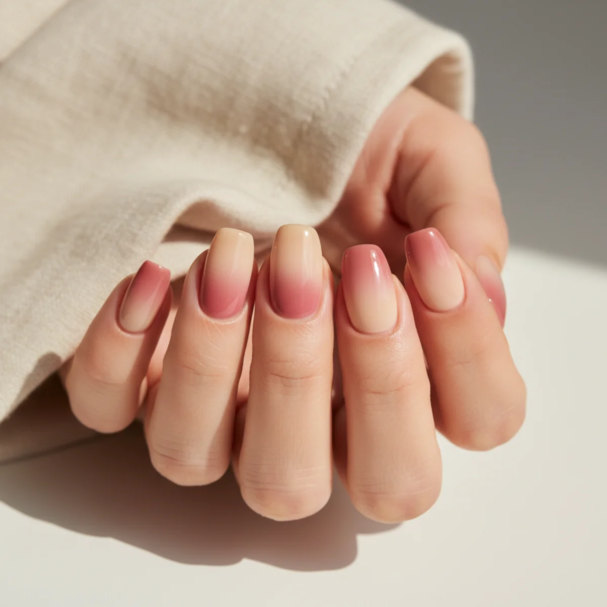 Caramel Ombre — ombre nail design ideas