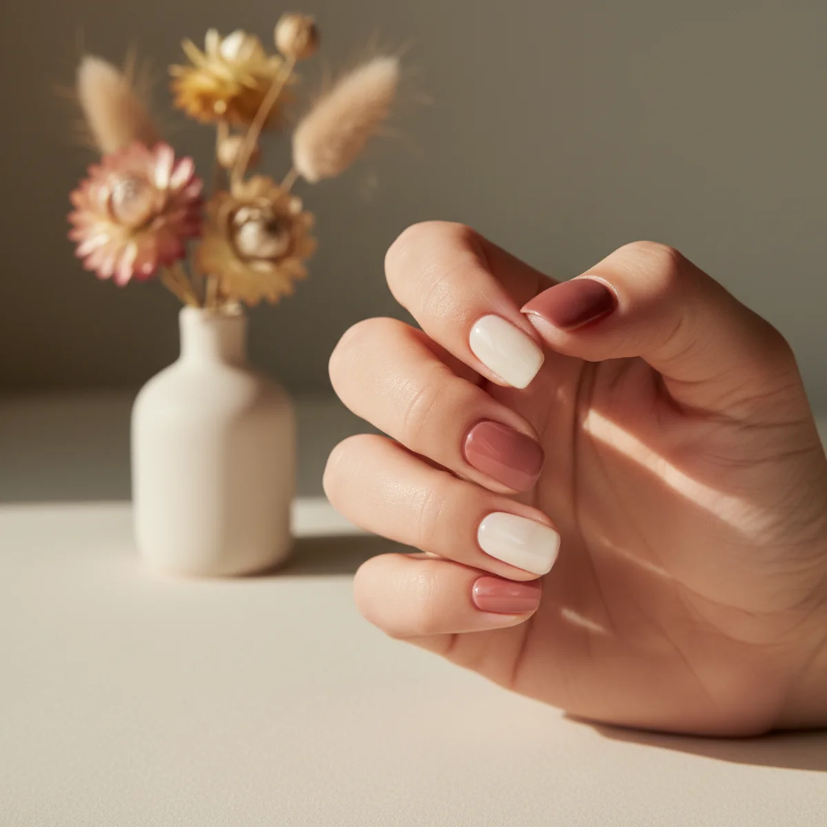Peach Ombre — ombre nail design ideas